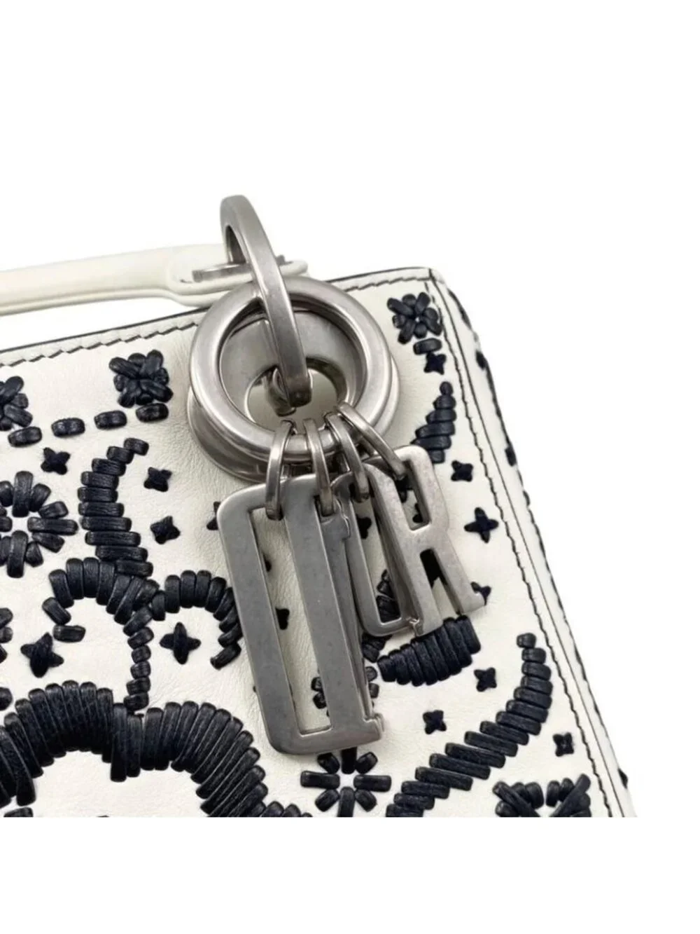 Christian Dior Shoulder Bag Lady Mini Flower Floral Embroidery - Picture 4 of 10